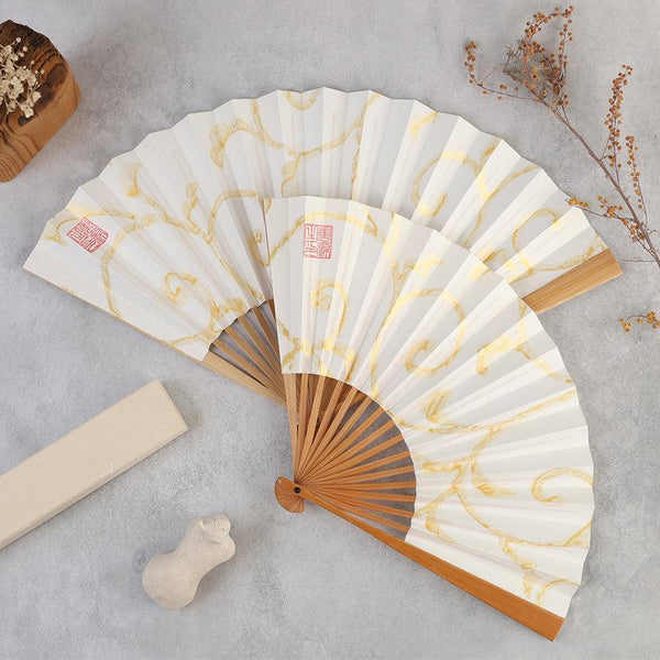 [HAND FAN]  ARABESQUE PATTERN | KARAKAMI | KARAGEN