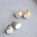 [PIERCED EARRINGS] WHITE PORCELAIN GOLD | IMARI-ARITA WARES | 6.KILN