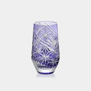 [GLASS] HEMP LEAVES TUMBLER | EDO KIRIKO | KAGAMI CRYSTAL
