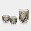 [SAKE BOTTLE] SAKE SET WARAKU BY TATSUYA NEMOTO MASTER OF TRADITIONAL CRAFTS | EDO KIRIKO | KAGAMI CRYSTAL