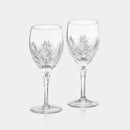 [GLASS] PAIR OF WINE GLASSES 'BONHEUR' | CRYSTAL GLASS | KAGAMI CRYSTAL