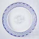 [LARGE BOWL] LAYERED BAMBOO FENCE (BLUE) | EDO KIRIKO | KAGAMI CRYSTAL
