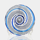 [GLASS FIGURINE] SHIMMERING AQUA BY SATOSHI NABETANI, MASTER OF TRADITIONAL CRAFTS | EDO KIRIKO | KAGAMI CRYSTAL