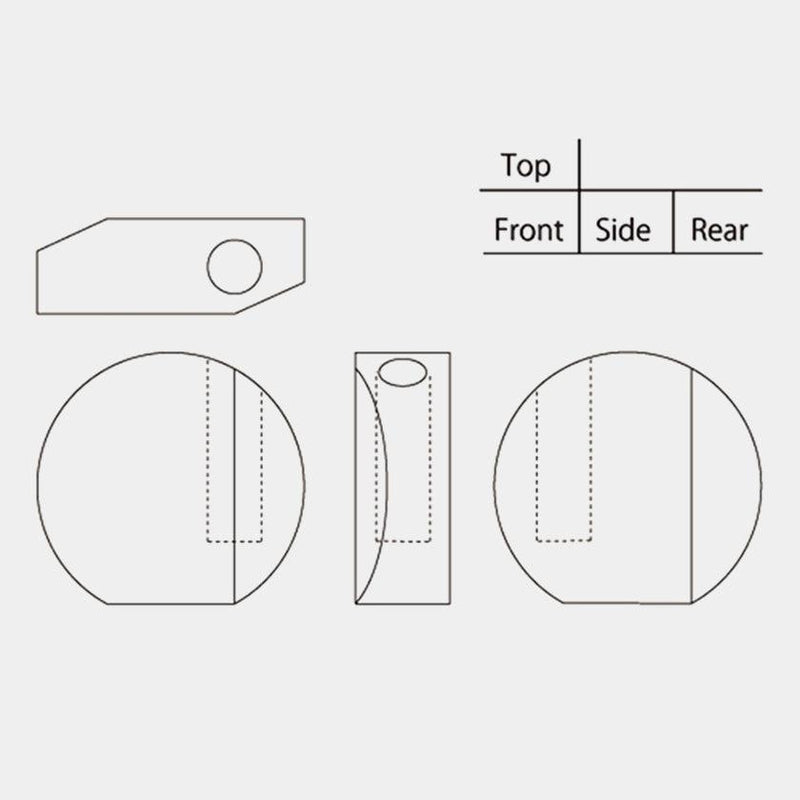 [VASE] OPTICAL BUD VASE | OPTICAL GLASS | KAGAMI CRYSTAL