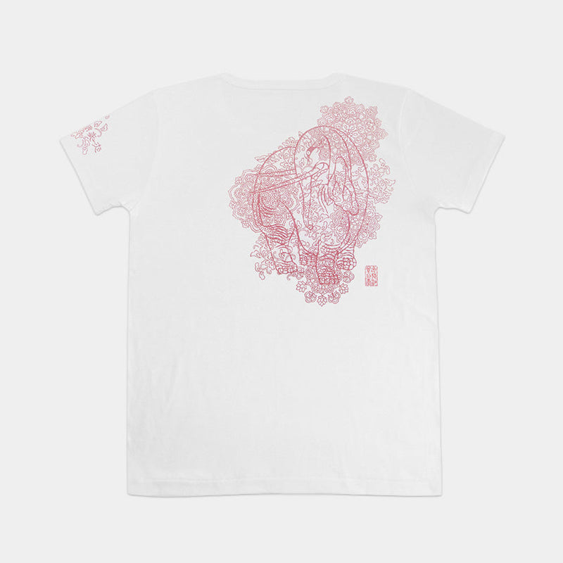 [T-SHIRT] ELEPHANT | SILK-SCREEN PRINT | WAJIN Art T-shirts Japan