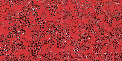 [파우치] 포도 (검은 래커가있는 붉은베이스 코트) | Koushu Inden (래커 드 Deersdkin Crafts)