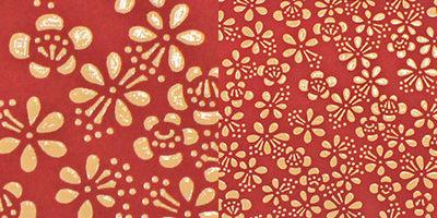 [파우치] 자두 꽃 (흰색 래커가있는 붉은베이스 코트) | Koushu Inden (래커 드 Deersdkin Crafts)