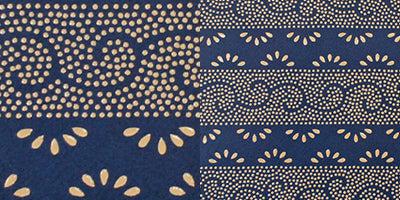 [지갑] 발톱 아라베스크 (흰색 래커와 네이비 블루베이스 코트) | Koushu Inden (래커 된 Deersdkin Crafts) | Inden-Ya