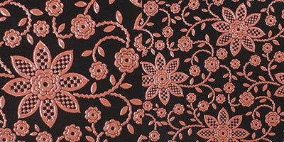 [지갑] Clematis (핑크 래커가있는 검은 기지) | Koushu Inden (래커 된 Deersdkin Crafts) | Inden-Ya