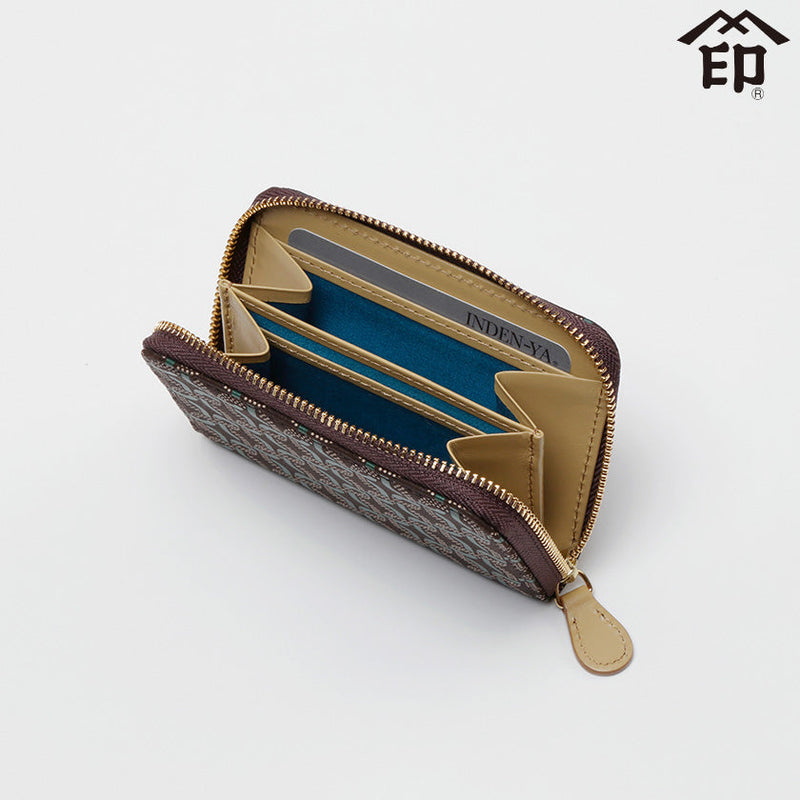 [WALLET] RINGLET F COIN PURSE | KOUSHU INDEN (LACQUERED DEERSKIN CRAFTS)| INDEN-YA