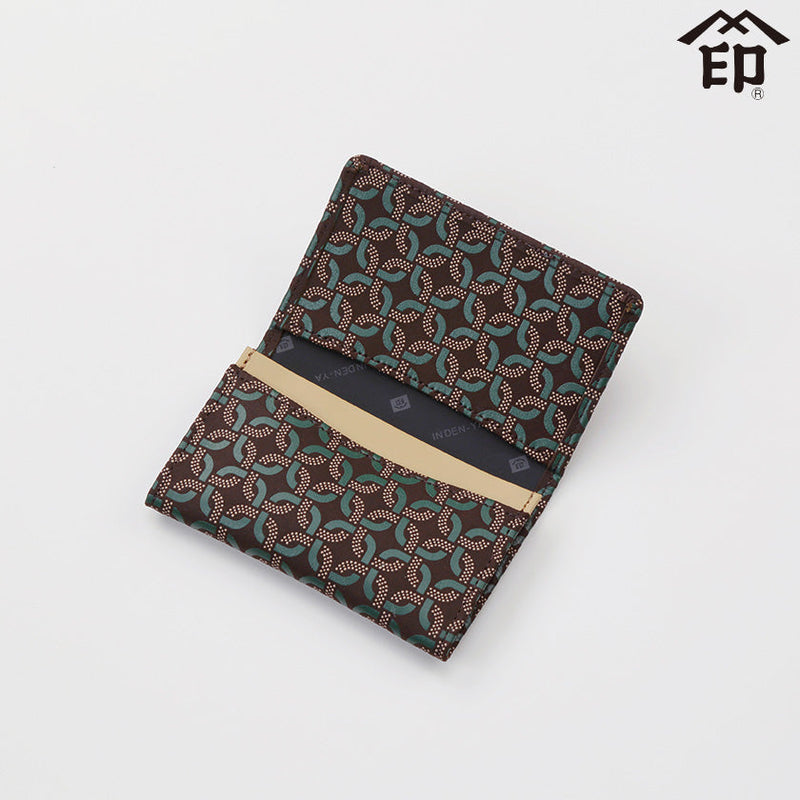 [CARD CASE] RINGLET CARD CASE | KOUSHU INDEN (LACQUERED DEERSKIN CRAFTS)| INDEN-YA