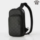 [SHOULDER BAG] ME-15 BAG CRYSTAL LINE (สีดำ BASECOAT เคลือบเทา) | KOUSHU INDEN (งานฝีมือหนังกวางเคลือบ)| อินเดน-ย่า