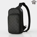 [單肩包] ME-15 BAG 水晶系列（黑色底漆配灰漆）| KOUSHU INDEN（漆鹿皮工藝品）|印傳亞