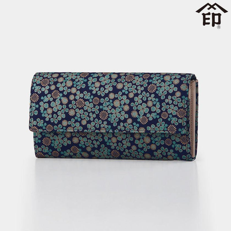 [錢包] 白色三葉草 RYｰ25 捆綁錢包 | KOUSHU INDEN（漆鹿皮工藝品）|印傳亞