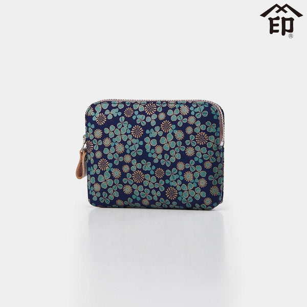 [POUCH] WHITE CLOVER 9 | KOUSHU INDEN (LACQUERED DEERSKIN CRAFTS)| INDEN-YA