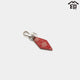 [KEYCHAIN] KEY HOLDER E HYDRANGEA (RED BASECOAT WITH WHITE LACQUER) | KOUSHU INDEN (LACQUERED DEERSKIN CRAFTS) | INDEN-YA