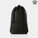 [BAG] HISOCA GASSAI BAG WITH GUSSET DRAGONFLY (BLACK BASECOAT WITH BLACK LACQUER) | KOUSHU INDEN (LACQUERED DEERSKIN CRAFTS) | INDEN-YA