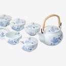 [JAPANESE TEA POT & CUPS SET] TSUJIGAHANA WITH LID | HASAMI WARES| SAIKAI TOKI