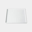 [PLATE] SCULPTURE-PATTERN (WHITE PORCERIN) SQUARE PLATE (L) | HASAMI WARES| SAIKAI TOKI