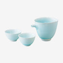 [SAKE BOTTLE] BLUE PORCERIN SAKE BOTTLE & CUPS | HASAMI WARES| SAIKAI TOKI