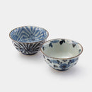 [BOWL SETS] ANTIQUE DYED PICTURE MULTI-PURPOSE PAIR | HASAMI WARES| SAIKAI TOKI