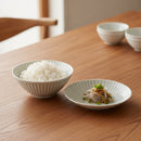 [BOWL & PLATE SETS] SOFTLY FLOWER SOUP BOWL & PLATE PAIR | HASAMI WARES| SAIKAI TOKI｜使用イメージ（演出・料理盛付）※手作りのため色・風合いは一点ごとに異なります