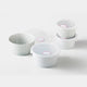 [BOWL SETS] SOFTLY FLOWER MICROWAVE WITH LID SET OF 4 | HASAMI WARES| SAIKAI TOKI