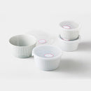 [BOWL SETS] SOFTLY FLOWER MICROWAVE WITH LID SET OF 4 | HASAMI WARES| SAIKAI TOKI
