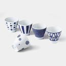 [CUP SETS] INDIGO BALL SET OF 5 | HASAMI WARES| SAIKAI TOKI