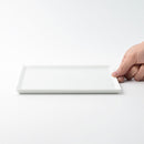 [菜]雕塑圖案（白丙烯）方板（M）| Hasami商品| Saikai Toki