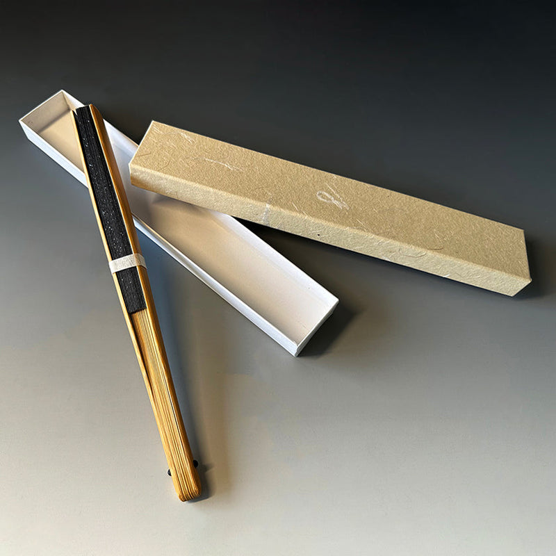 [HAND FAN] MOON-THINKING CRESCENT MOON (MILKY WAY) | KARAKAMI (JAPANESE PAPER)｜KEIBIFUGETSU