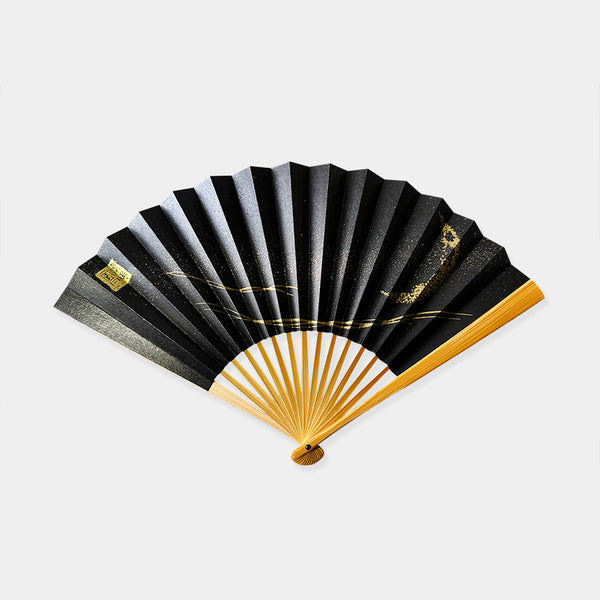 [HAND FAN] MOON-THINKING CRESCENT MOON (MILKY WAY) | KARAKAMI (JAPANESE PAPER)｜KEIBIFUGETSU