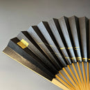 [HAND FAN] MOON-THINKING CRESCENT MOON  | KARAKAMI (JAPANESE PAPER)｜KEIBIFUGETSU