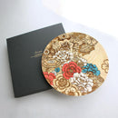 [LARGE PLATE (PLATTER)] KYO-YUZEN - AYA | PRINTING AND KYO-YUZEN ENGRAVING| SANSAI STUDIO