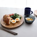 [LARGE PLATE (PLATTER)] RIMMED DISH - FLOWER | PRINTING AND KYO-YUZEN ENGRAVING| SANSAI STUDIO