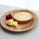 [LARGE PLATE (PLATTER)] RIMMED DISH - FLOWER | PRINTING AND KYO-YUZEN ENGRAVING| SANSAI STUDIO