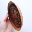 [จานเล็ก] กวางและใบไม้ในฤดูใบไม้ร่วง | การพิมพ์และการแกะสลัก Kyo-Yuzen | Sansai Studio