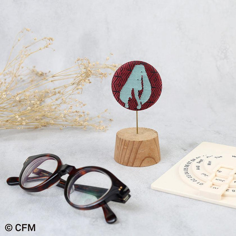 [BADGE] TIN BADGE | NISHIJIN ORI (TEXTILES) | HATSUNE KOUBOU