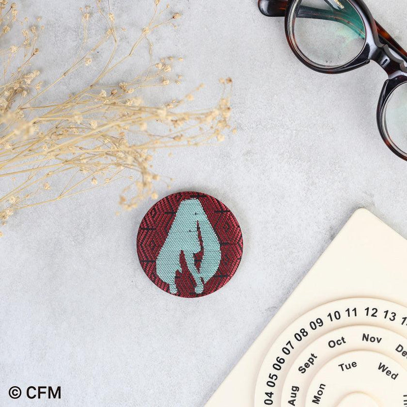 [BADGE] TIN BADGE | NISHIJIN ORI (TEXTILES) | HATSUNE KOUBOU