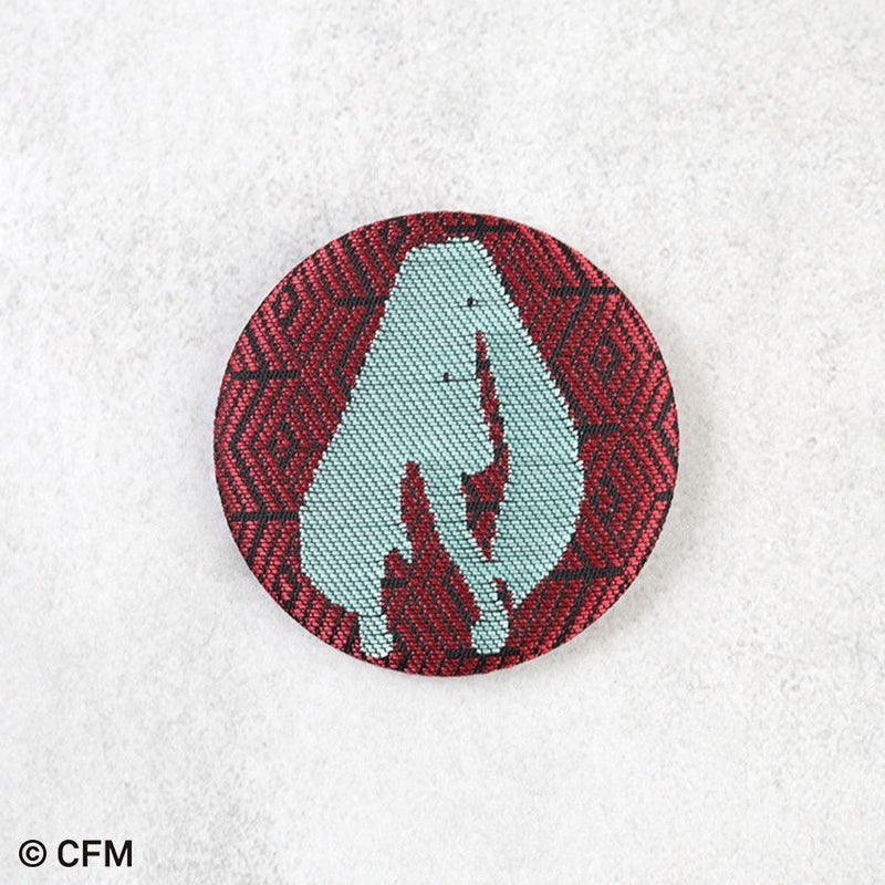 [BADGE] TIN BADGE | NISHIJIN ORI (TEXTILES) | HATSUNE KOUBOU