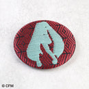 [BADGE] TIN BADGE | NISHIJIN ORI (TEXTILES) | HATSUNE KOUBOU