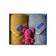 [TOWELS] FACE TOWEL * 2 (GOLD, BRITISH SHORTHAIR) / CHIEF BEAR * 1 (CASSIS) | ORGANIC TOWEL | HIPPOPOTAMUS