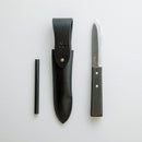 [KNIFE] TAFU 135MM WITH LEATHER CASE & FIRING ROD | NOKAJI BLADES| FUKUBE KAJI