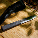 [KNIFE] TAFU 135MM WITH LEATHER CASE & FIRING ROD | NOKAJI BLADES| FUKUBE KAJI