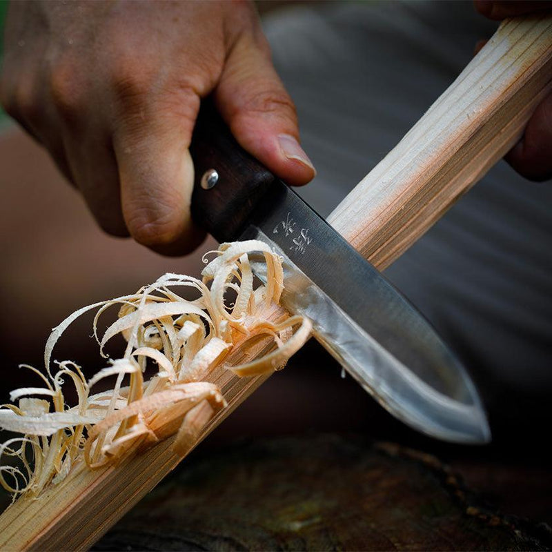 [KNIFE] TAFU 135MM WITH LEATHER CASE & FIRING ROD | NOKAJI BLADES| FUKUBE KAJI