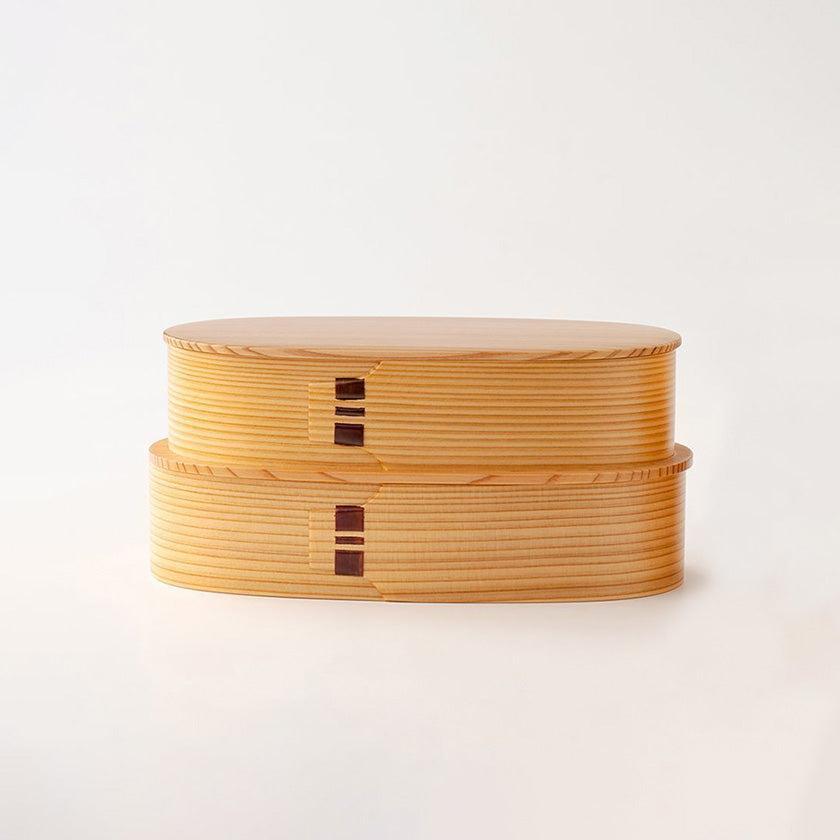 [LUNCH-BOX] OVAL 2-TIER NESTED BOXES (S) | ODATE MAGEWAPPA | KURIKYU ...