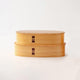 [LUNCH-BOX] OVAL 2-TIER NESTED BOXES (S) | ODATE MAGEWAPPA | KURIKYU