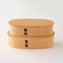 [LUNCH-BOX] OVAL 2-TIER NESTED BOXES (L) | ODATE MAGEWAPPA | KURIKYU