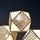 [PENDANT LIGHT / LIGHTING] KIRIKO PENDANT LIGHT ARABESQUE (S-L SIZE) | KYO SASHIMONO (JOINERY)| MURAYAMA MOKKO