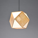 [PENDANT LIGHT / LIGHTING] KIRIKO PENDANT LIGHT HEMP LEAF (S-L SIZE) | KYO SASHIMONO (JOINERY)| MURAYAMA MOKKO
